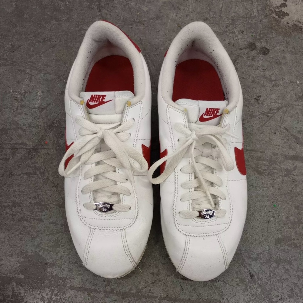 Nike White and Red Cortez ‘72 Sneakers Classic Design